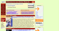 Desktop Screenshot of literatur-wissen.de