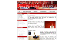 Desktop Screenshot of literatur-wissen.net